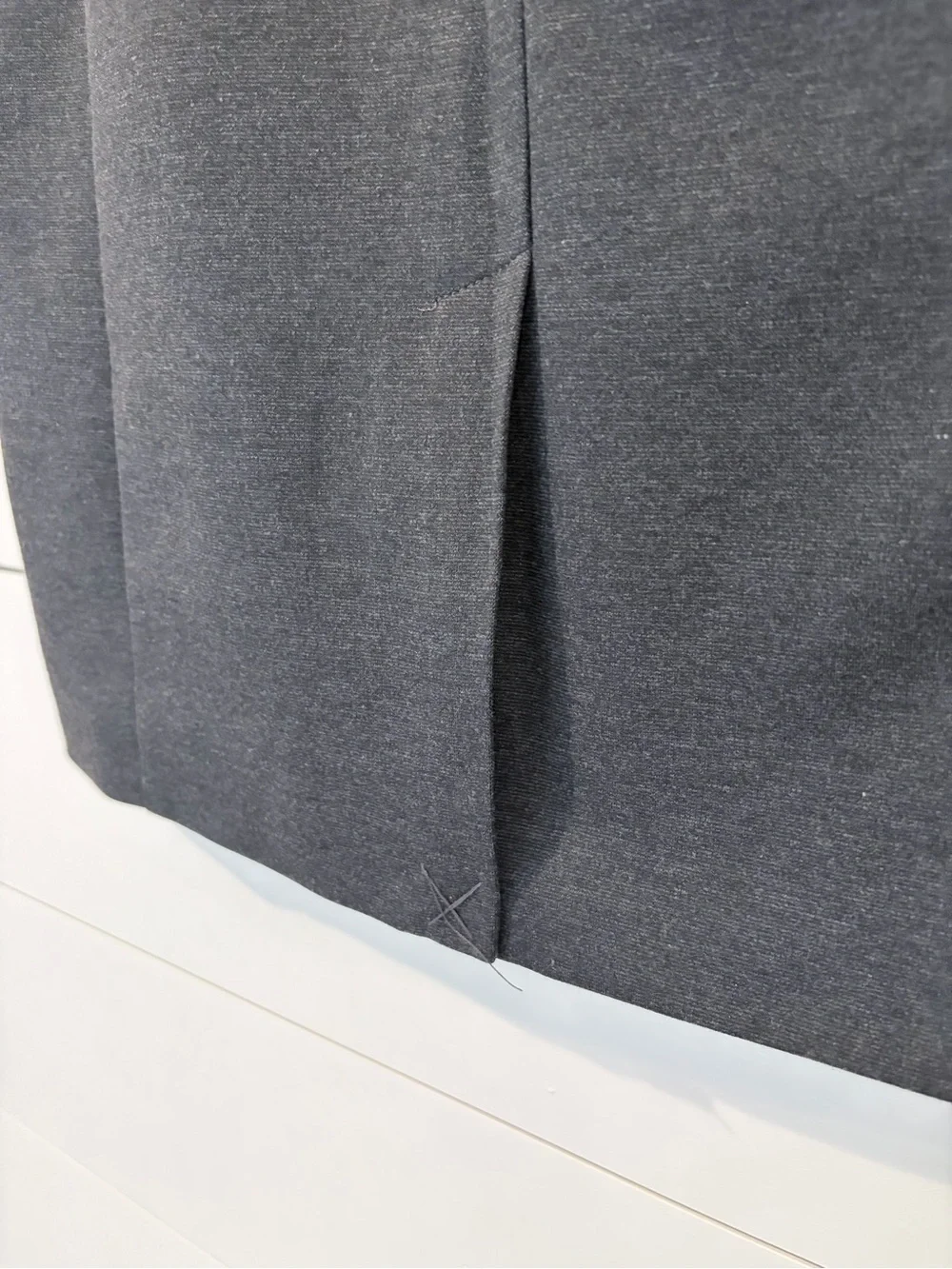 NWT Michael Kors Charcoal Pencil Skirt 12 Quiet Luxury Officecore Zip